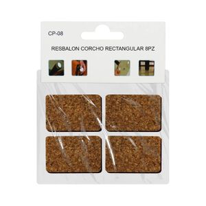 Resbalon Corcho Rectangular 8Pz - WRT