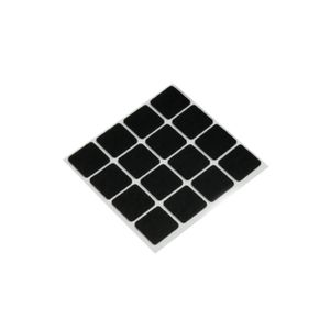 Resbalon Cuadrado 22Mm 16Pz Negro - WRT