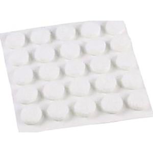 Resbalon Redondo De 3/8" Blanco Adhesivo - WRT