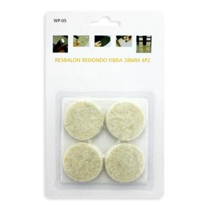Resbalon Redondo Fibra 38Mm 4Pz - WRT