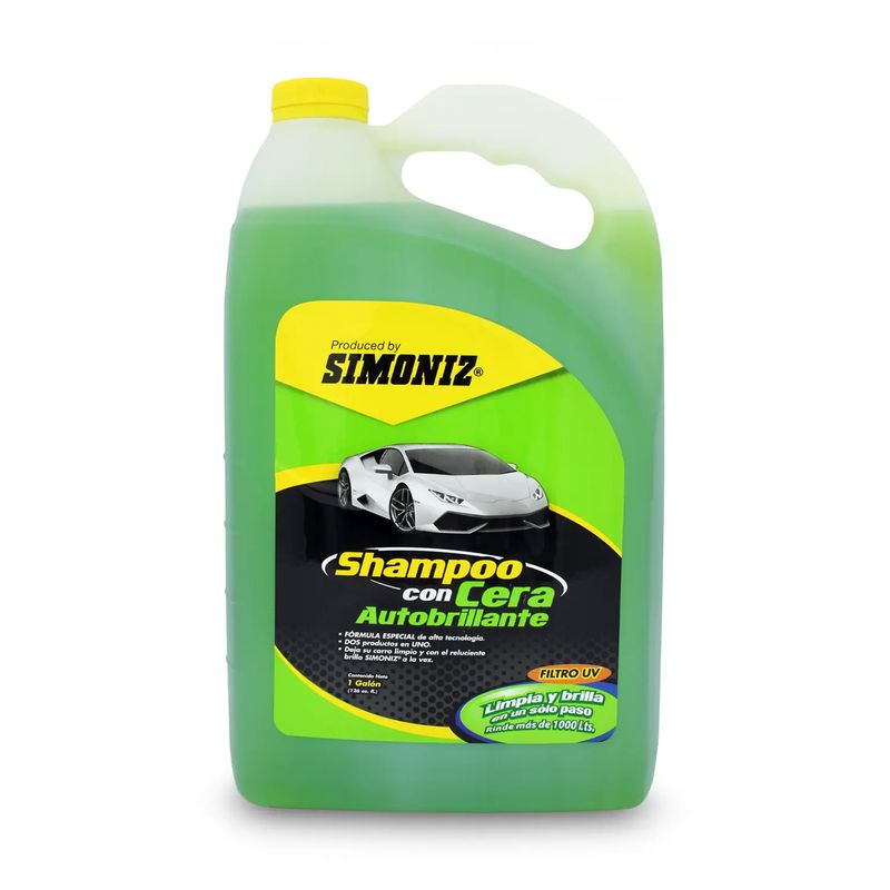 Champú coche con cera + esponja 1 litro