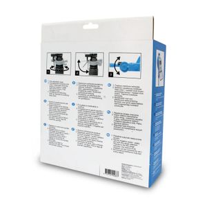 Aspersor de impulso plástico de 2 vías con base. Se ajusta hasta los 400 m2 de área de riego con un giro de 360º - AQUACRAFT
