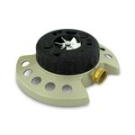 Aspersor-metalico-tipo-torre-con-base-al-piso-que-ofrece-9-patrones-individuales-de-rociado