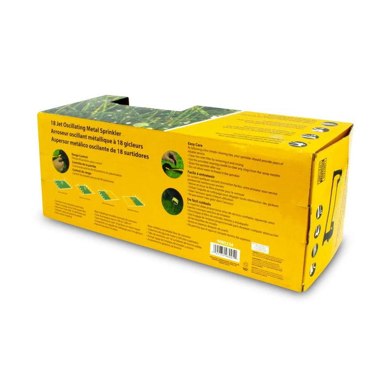 Aspersor-oscilatorio-de-18-surtidores-JETS-de-bronce-y-tubo-de-aluminio-con-una-cobertura-de-riego-de-agua-de-200-m2