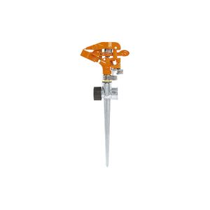 Aspersor metálico dos vías, estaca de 11" - TRUPER
