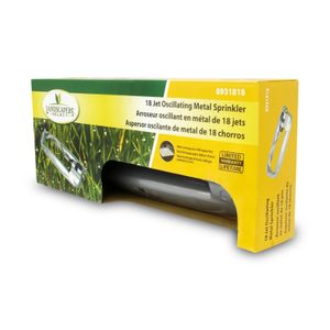 Aspersor oscilatorio plástico de 46 cm con controles de riego de agua de ancho y longitud de hasta los 334 m2 - LANDSCAPERS