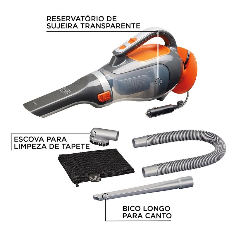 Aspiradora Carro Kit 12V Black Decker