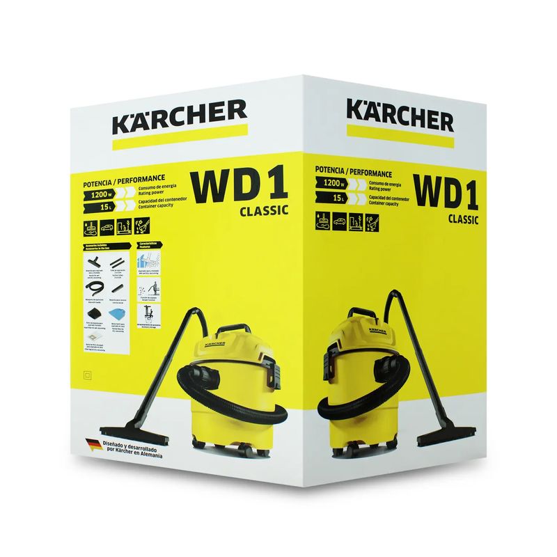 Aspiradora Karcher WD1 1200W.