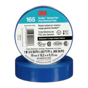 Taipe Electri Temflex 165 19Mmx18Mt Azul - 3M