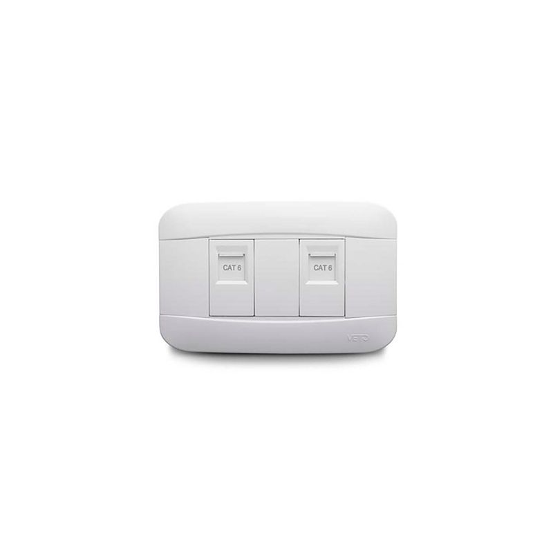 Tomadatos-Doble-Rj45-Blanco-Plata-Veto