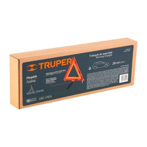 Triángulo de seguridad de 29 cm de alto con estuche plástico - TRUPER