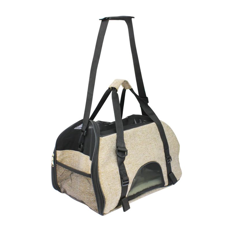 Transportador-plegable-de-tela-tipo-maleta-con-base-afelpada.-Ideal-para-razas-de-perros-mini-a-pequeñas-y-gatos