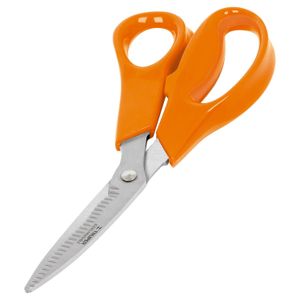 Tijera 8" multiusos de acero inoxidable, cuchillas dentadas - TRUPER