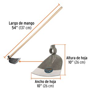 Azadón Córdoba # 2 con mango de 54" - TRUPER