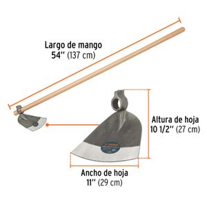 Azadón Córdoba # 3 con mango de 54" - TRUPER