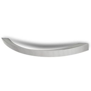 Tiradera 128Mm Curvo Liso Plata H8032 - WRT
