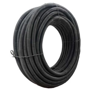 Tubo Anillado Flex 3/4 Plg Negra C/M - DALMAU