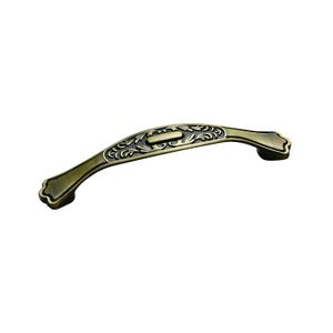 Tiradera 96Mm Curvo Decorado Bronce - WRT