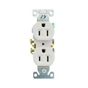 Tomacorriente Doble Polar 15A125V Blan Cooper - EATON