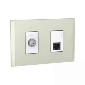 Toma Tv+T Rj45 Cat6 Pl1+1P Champa Nobile - BTICINO