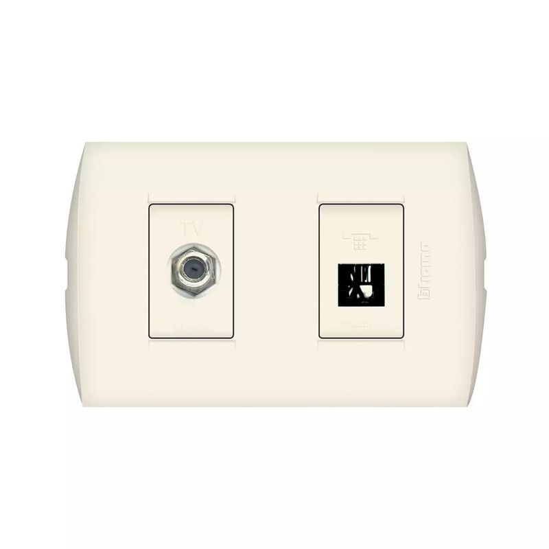 Toma-Tv--Rj11-Marfil-M-Style