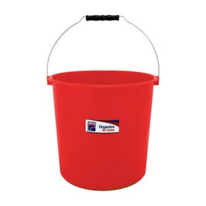 Balde De 10 Lts N2 Asa Metalica Roja - PLAPASA