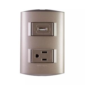 Toma Us2P+T + Usb 1,1A Terramin M/Style - BTICINO
