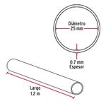 Tubo-Recto-Redondo-1.2Mts-Cromado-Hermex