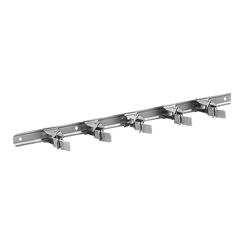 Barra-organizadora-metalica-para-pared-con-5-soportes-tipo-clip-de-anclaje-automatico-para-escobas-palas-trapeadores-etc
