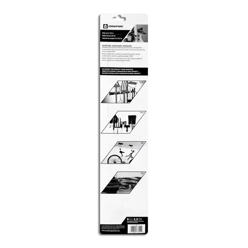 Barra-organizadora-metalica-para-pared-con-5-soportes-tipo-clip-de-anclaje-automatico-para-escobas-palas-trapeadores-etc