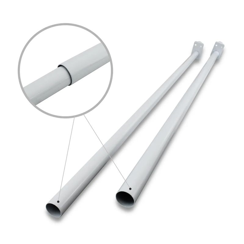 Barra extensible sujeta artículos, de 41 a 71 cm. Pack de 2