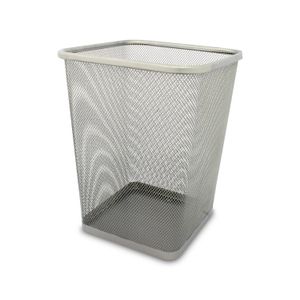 Basurero 16Lts Tipo Malla Cromo - FREE HOME