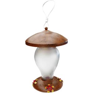 Bebedero Colibri Vidrio Bronce 33Cm - WRT