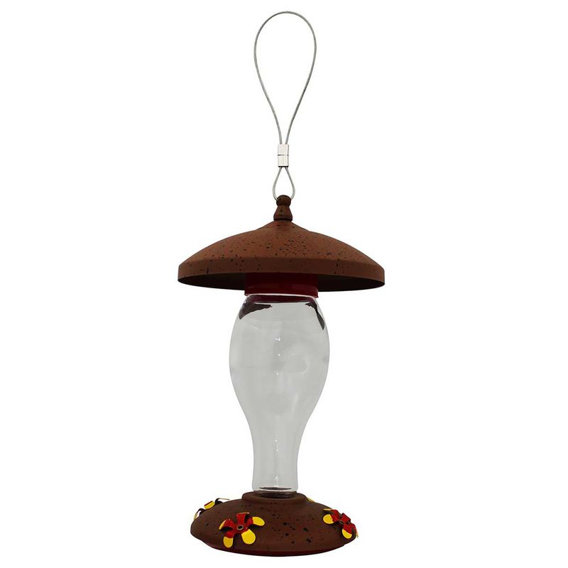 Bebedero-Colibri-Vidrio-Bronce-35Cm
