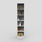 Biblioteca-Andy-6-Niv-Blanco-200X40X26