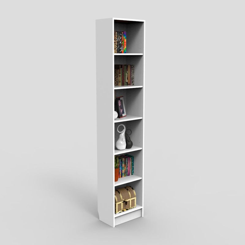 Biblioteca-Andy-6-Niv-Blanco-200X40X26