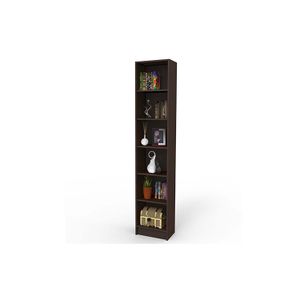 Biblioteca Andy 6 Niv Wengue 200X40X26 - MUEBLE FACIL