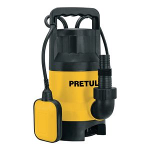 Bomba sumergible plástica, 1 HP para agua sucia - PRETUL