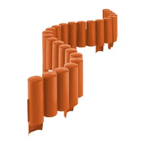 Borde tipo cerca de plástico tipo madera de 8 módulos que se conectan mediante anclas de sujeción. Rinde hasta 2.4 m - PROSPERPLAST