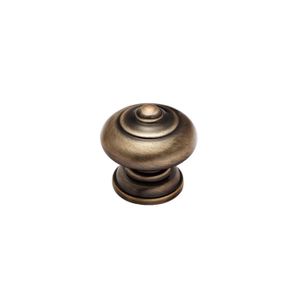 Boton Circulo Decorado Bronce Antiguo - WRT