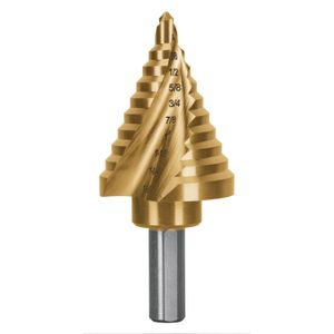 Broca escalonada titanio 10 escalones 1/4" a 1-3/8" - TRUPER