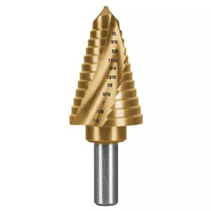 Broca escalonada titanio 12 escalones 7/16" a 1-1/8" - TRUPER