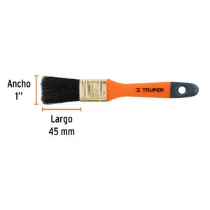 Brocha profesional de 1" con mango de plástico - TRUPER