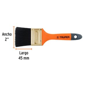 Brocha profesional de 2" con mango de plástico - TRUPER