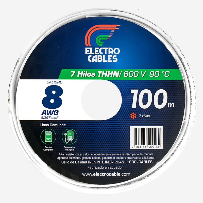 Cable-7Hil-N8-Thhn-Blanco-Awg-R100M-Elec