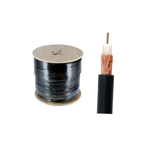 Cable Coaxial Rg6 C/Mt Negro Lsc - LSC
