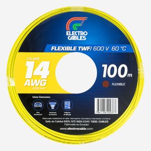 Cable Eléctrico flexible de 14 TW negro - ELECTROCABLES