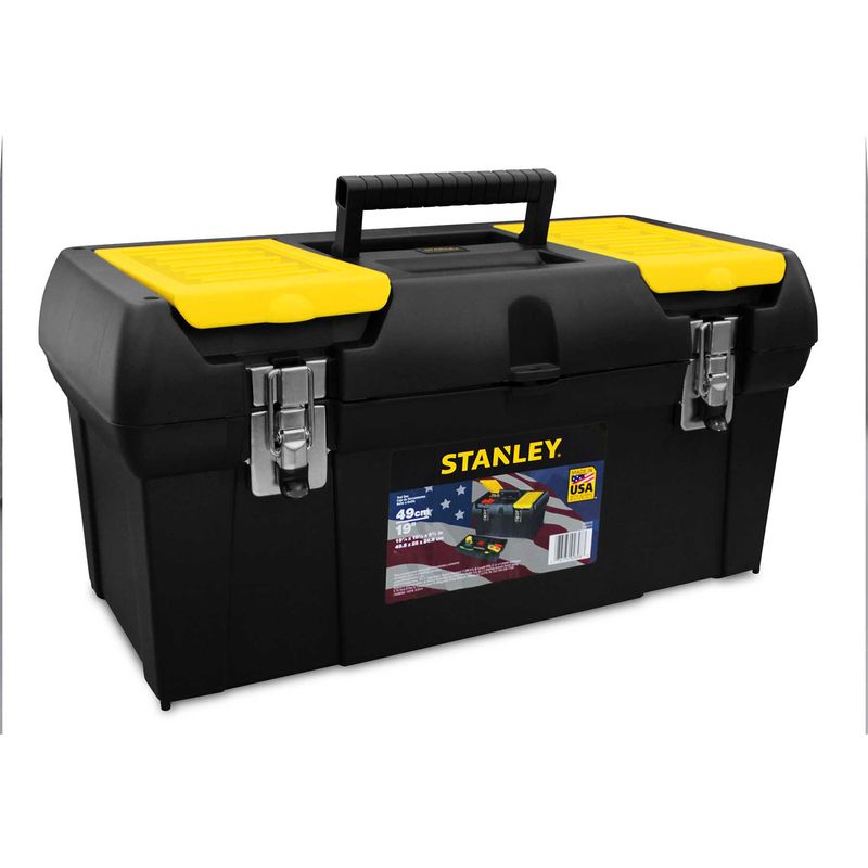 CAJA HERRAMIENTAS STANLEY 19 HERRAJE PLASTICO, CÓD: ST19301