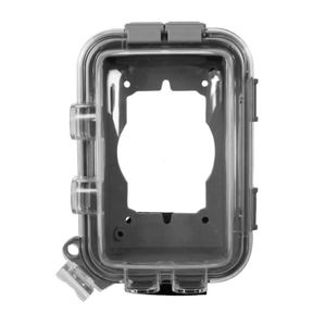 Cubierta protectora para tomacorriente plástica con bisagras para instalaciones a la intemperie en horizontal o vertical - EATON