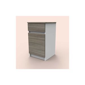 Cajonera Genesis 2 Cajones Humo - MUEBLE FACIL